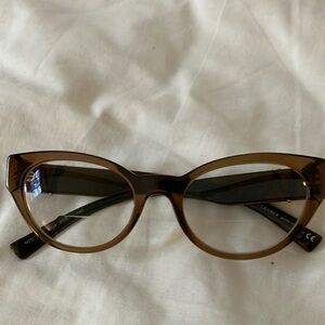 Versace brown cat eye glasses- have prescription lenses - can be changed
